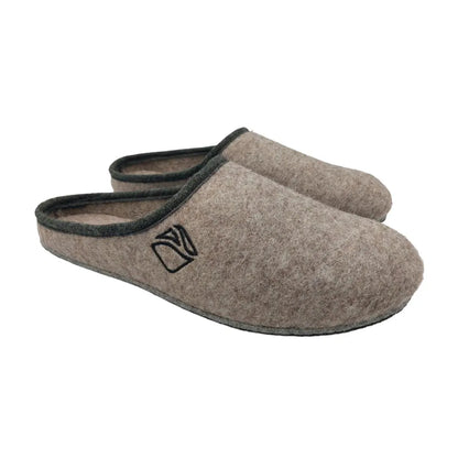 Merino Wool Slippers – Graphite Wool Slip-Ons