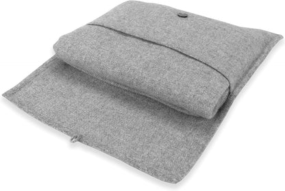 Cashmere Throw Blanket – Pouch Gray