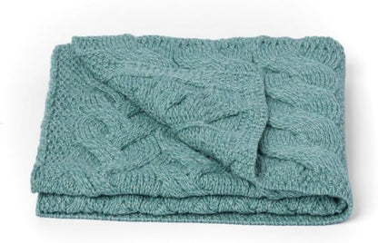 Merino Throw Blanket - Sea Foam Green