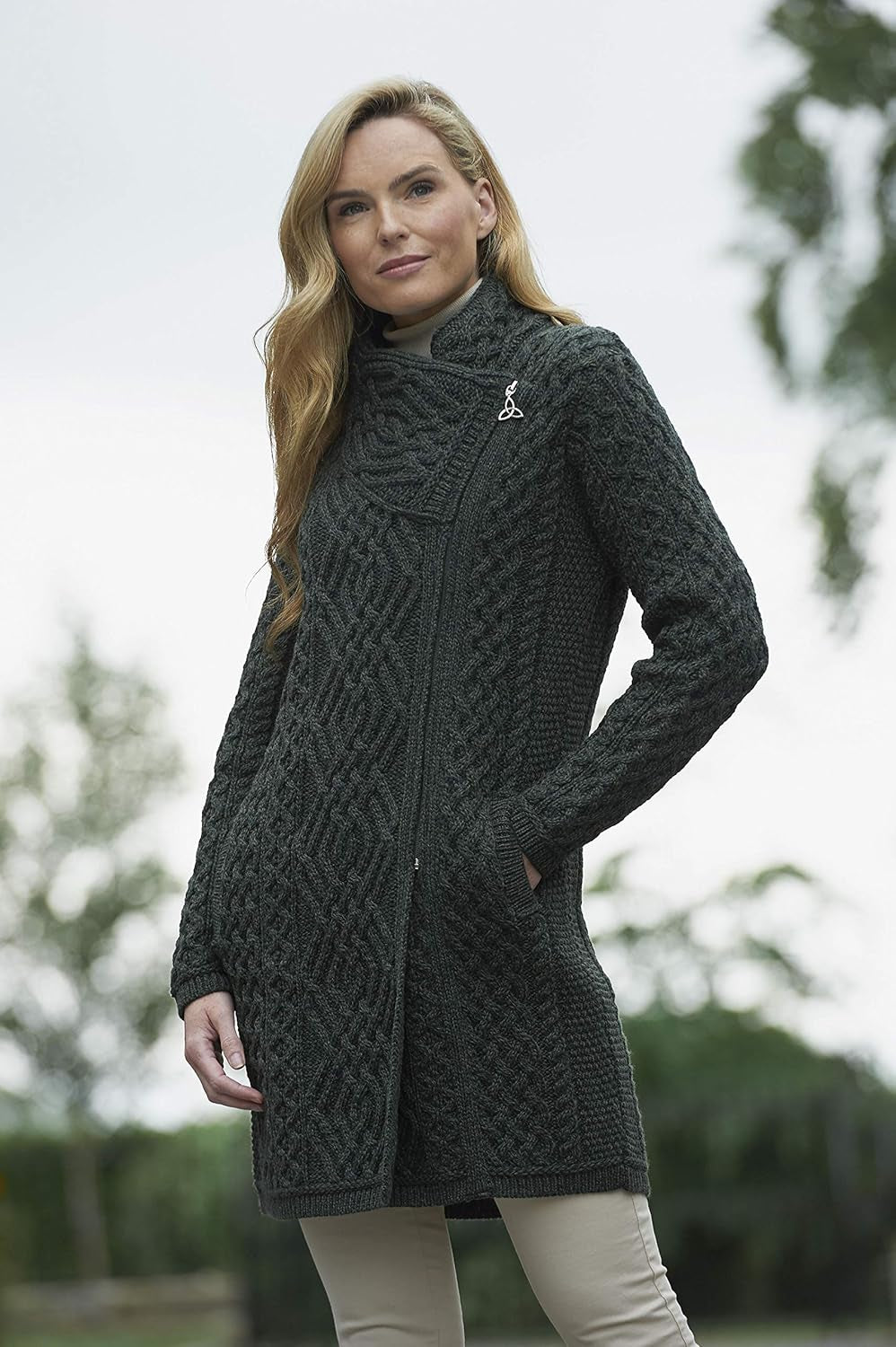 Merino Zip Knit Jacket — Classic