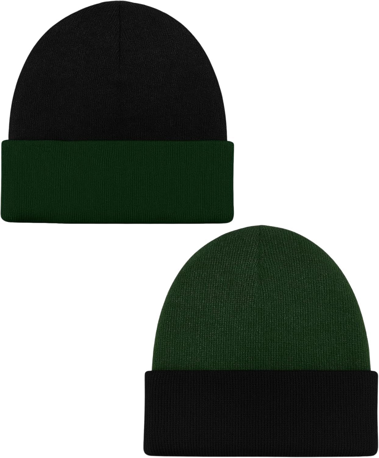 Alpaca Knit Hat – Black & Gray Winter Style