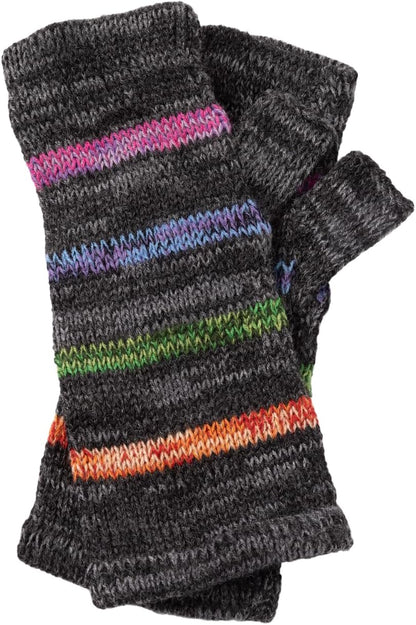 Alpaca Fingerless Gloves – Handmade