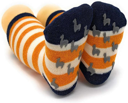 Kids’ Alpaca Wool Socks – Stripes Design