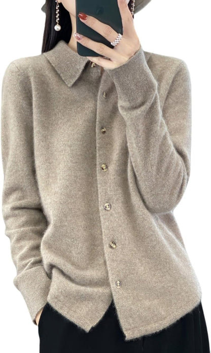 Merino Knitted Jacket – Relaxed Draped Style