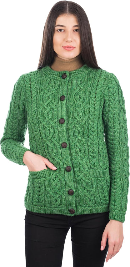 Merino Wool Jacket – Soft Knit with Pockets