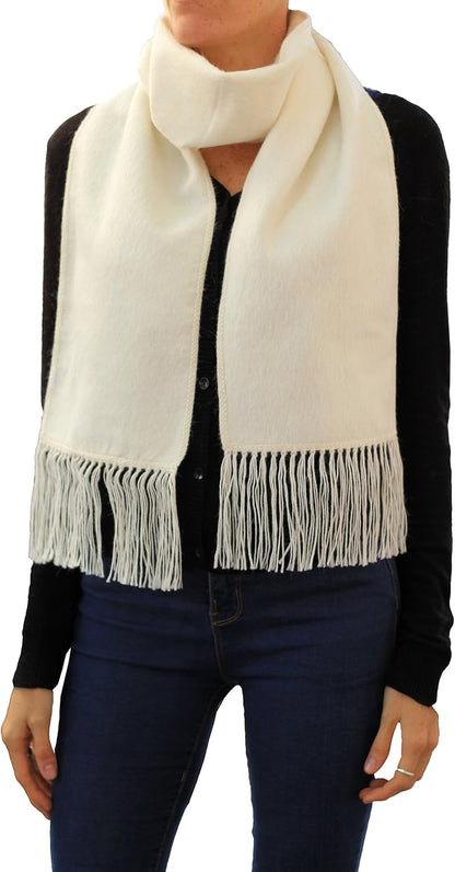 Alpaca Scarf – Handwoven Fringed Wrap