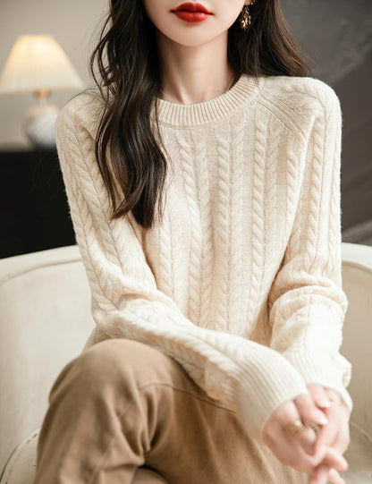 Merino Wool Sweater – Vintage-Inspired