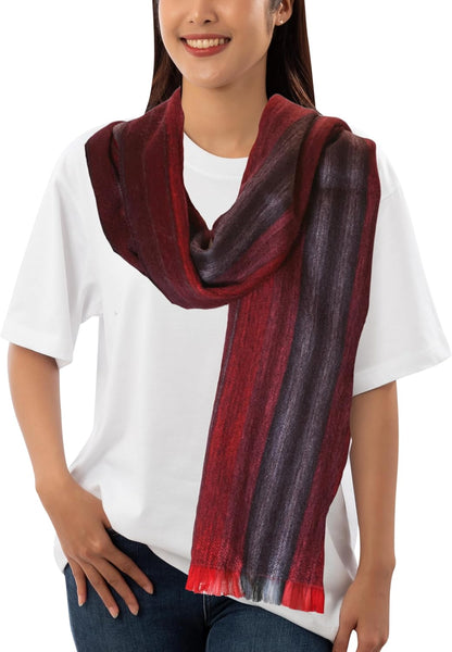 Alpaca Wool Scarf – Ecuadorian Handwoven