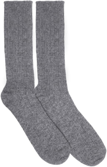Cashmere Socks – Heather Grey