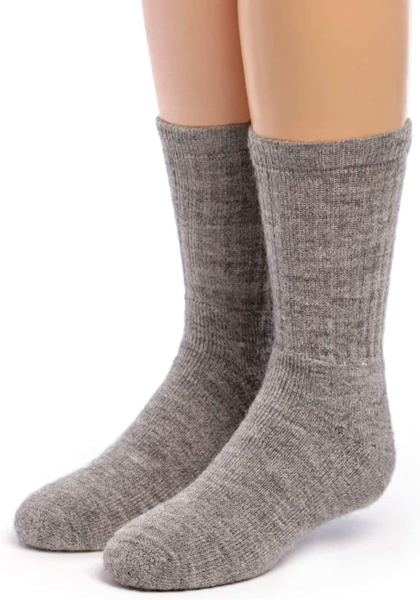 Alpaca Wool Socks – Black Warmth