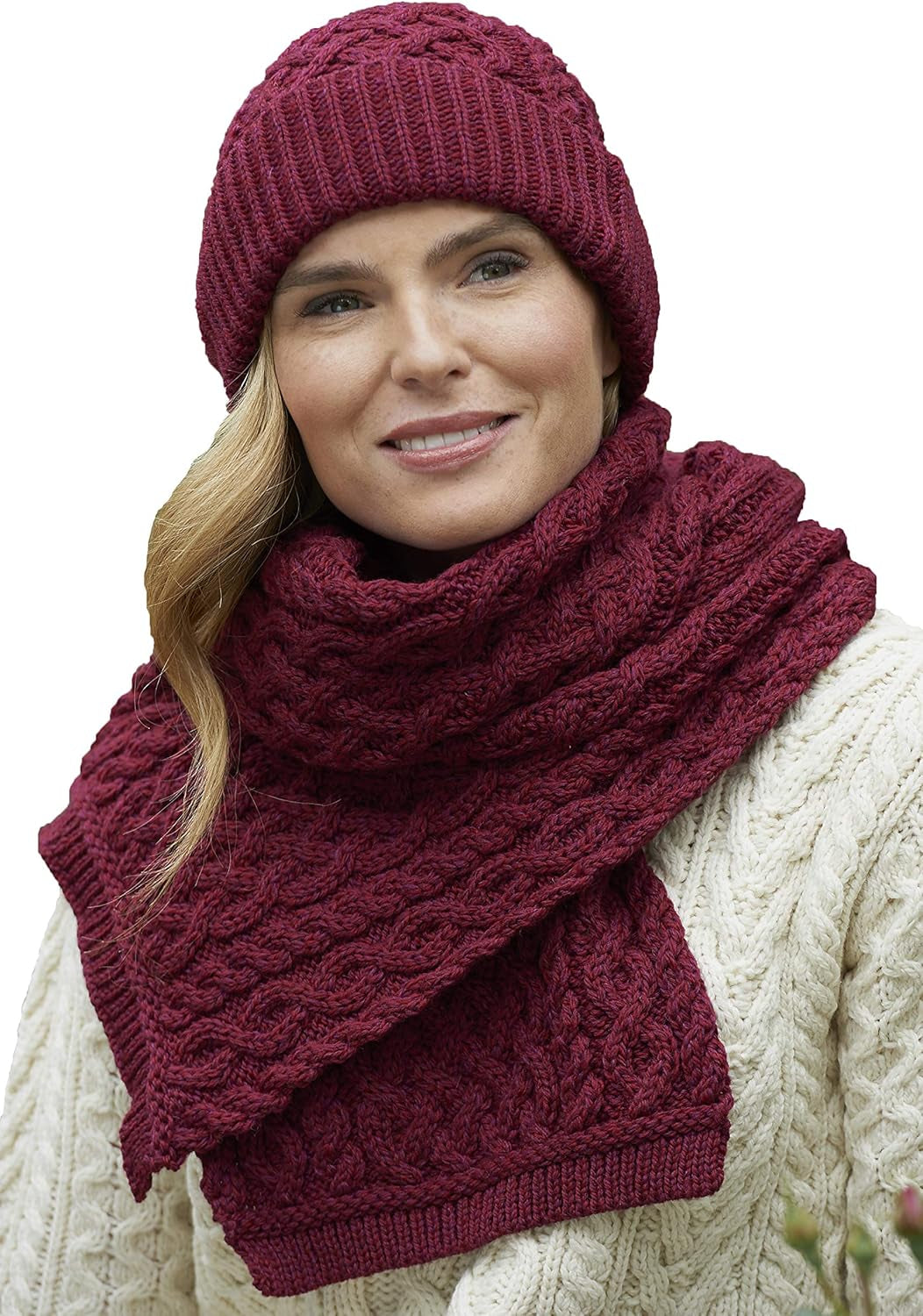 Merino Beanie – Textured Knit Warmth