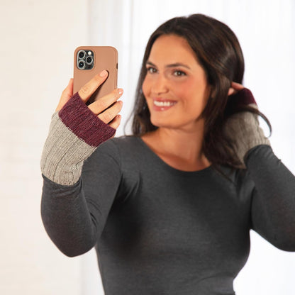 Handloomed Alpaca Gloves – Artisan Fingerless Style