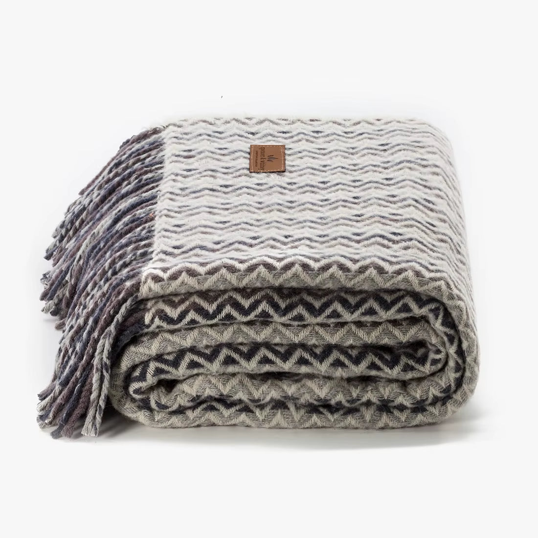 Alpaca Check Throw – King Size Warmth