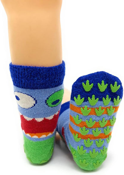Monster Non-Skid Alpaca Socks – Cozy for Kids