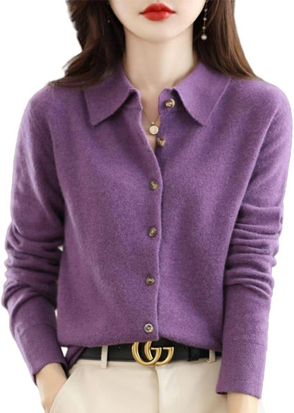 Merino Knitted Jacket – Relaxed Draped Style