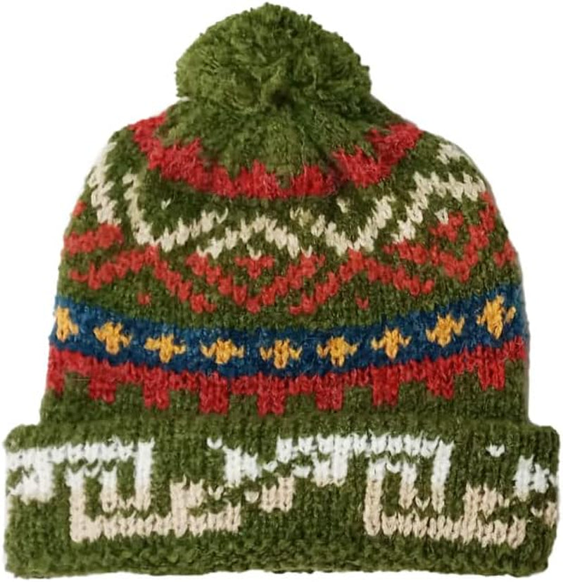 Handmade Alpaca Hat – Burgundy 