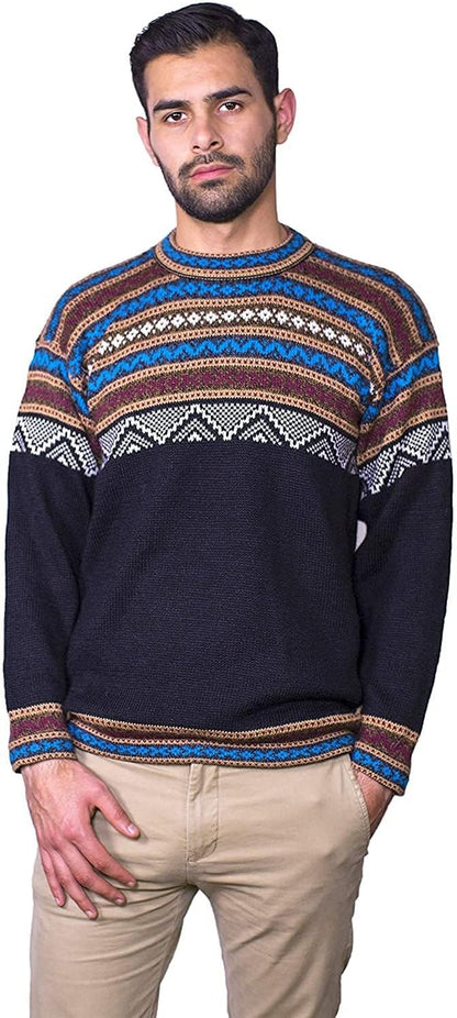 Alpaca Sweater – Cusco Geometric Pattern