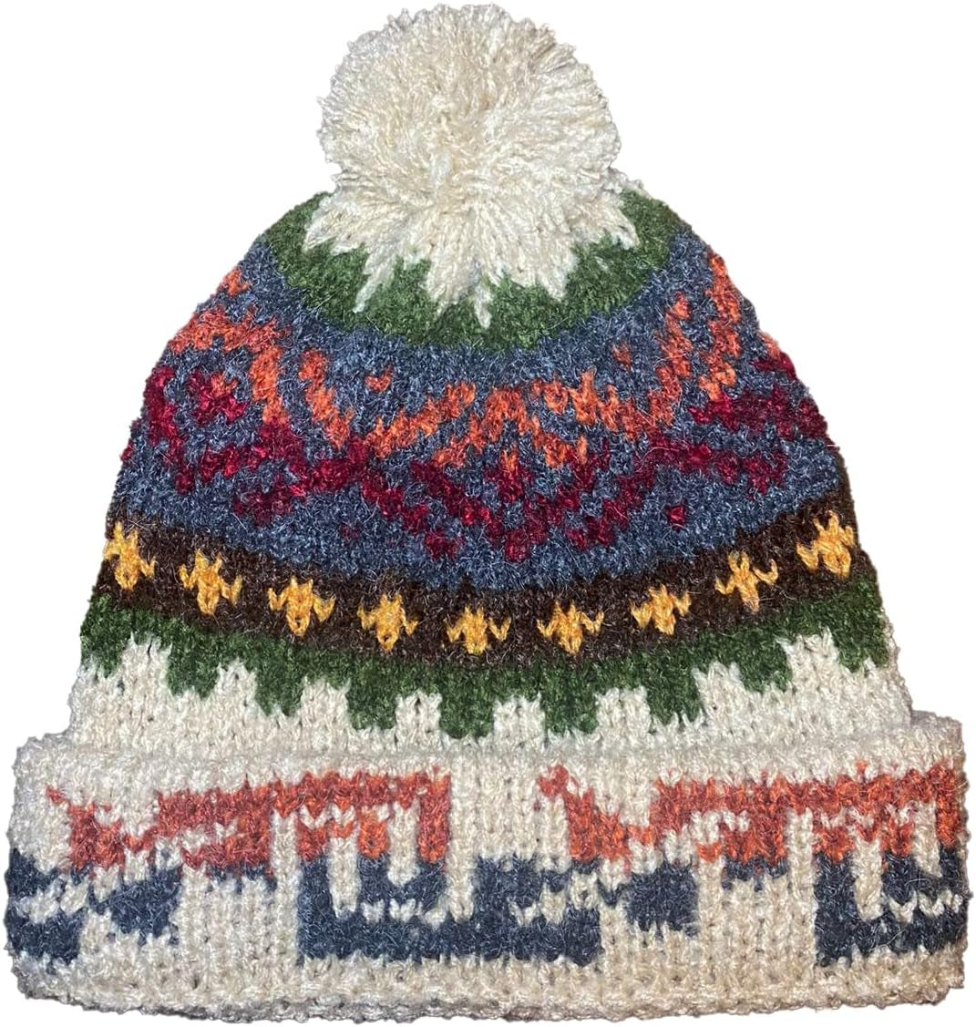 Handmade Alpaca Hat – Burgundy 