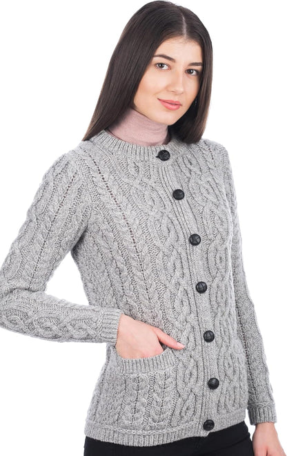Merino Wool Jacket – Soft Knit with Pockets