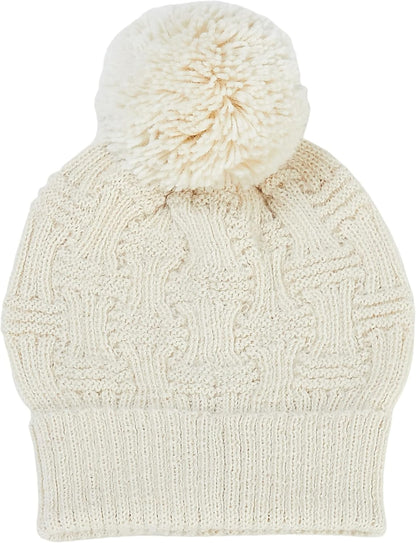 Knit Alpaca Hat – White