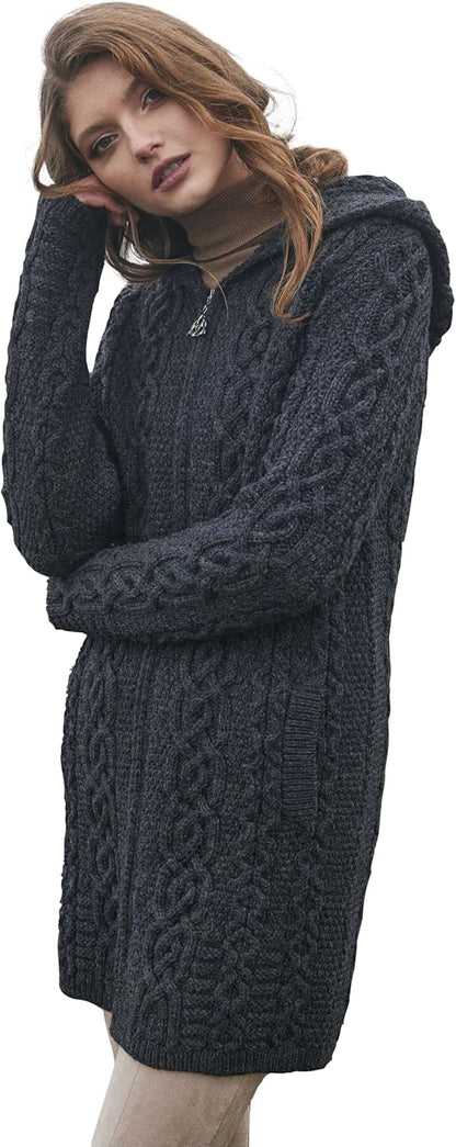 Celtic Merino Wool Jacket – Elegant Heritage Knit