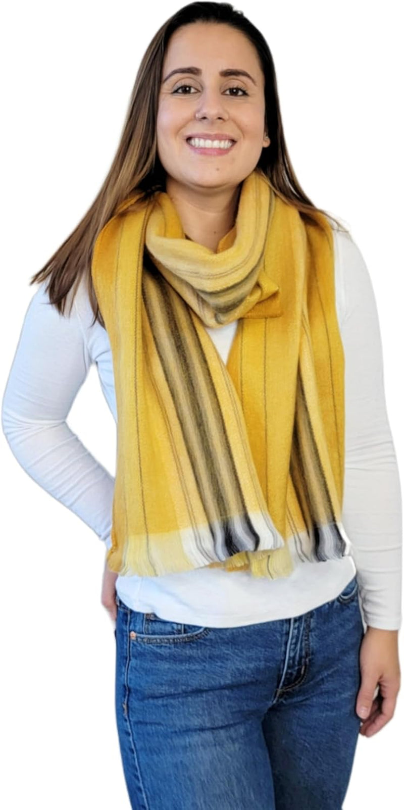 Alpaca Wool Scarf – Ecuadorian Handwoven