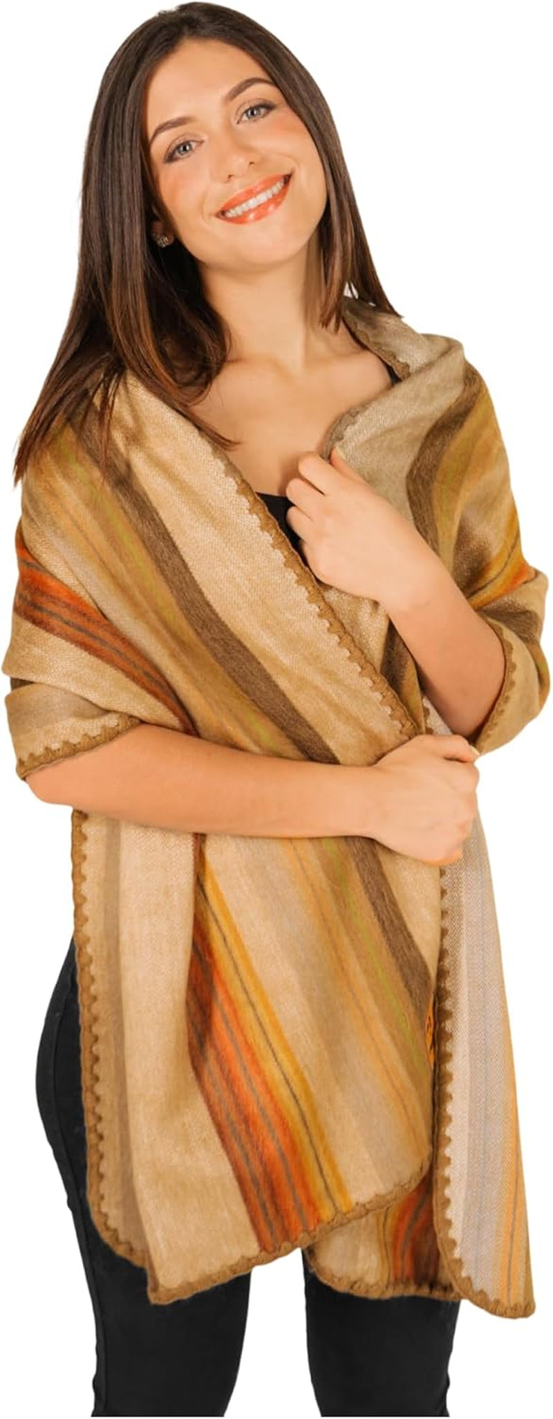 Alpaca Wool Shawl – Handcrafted Elegance