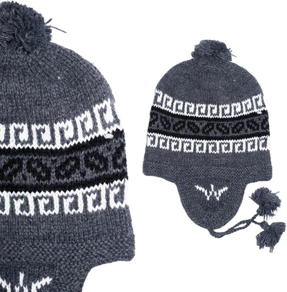 Alpaca Hat – Traditional Gray Knit
