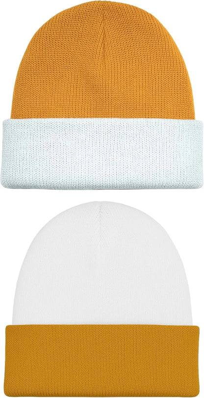 Alpaca Knit Hat – Black & Gray Winter Style