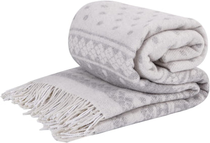 Merino Throw Blanket - Gradient Square