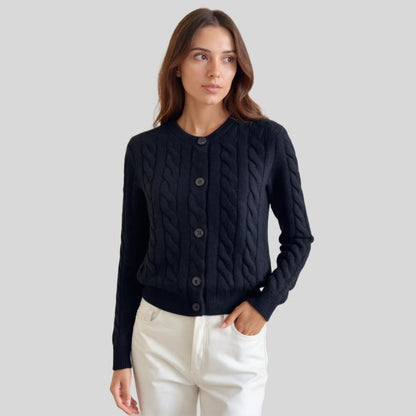 Merino Wool Knitted Jacket – Soft & Classic Knit