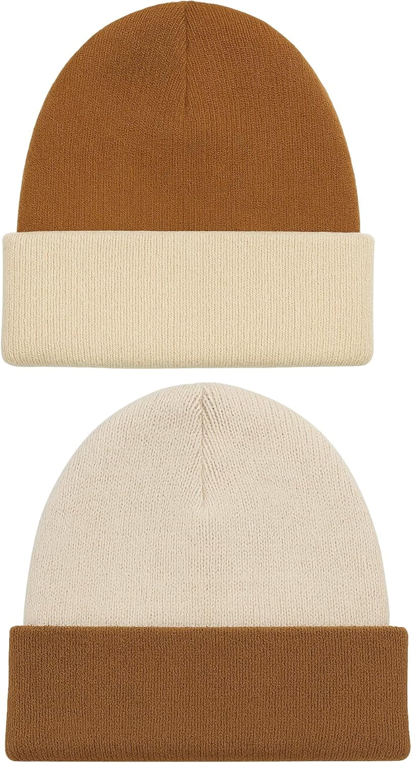 Alpaca Knit Hat – Black & Gray Winter Style