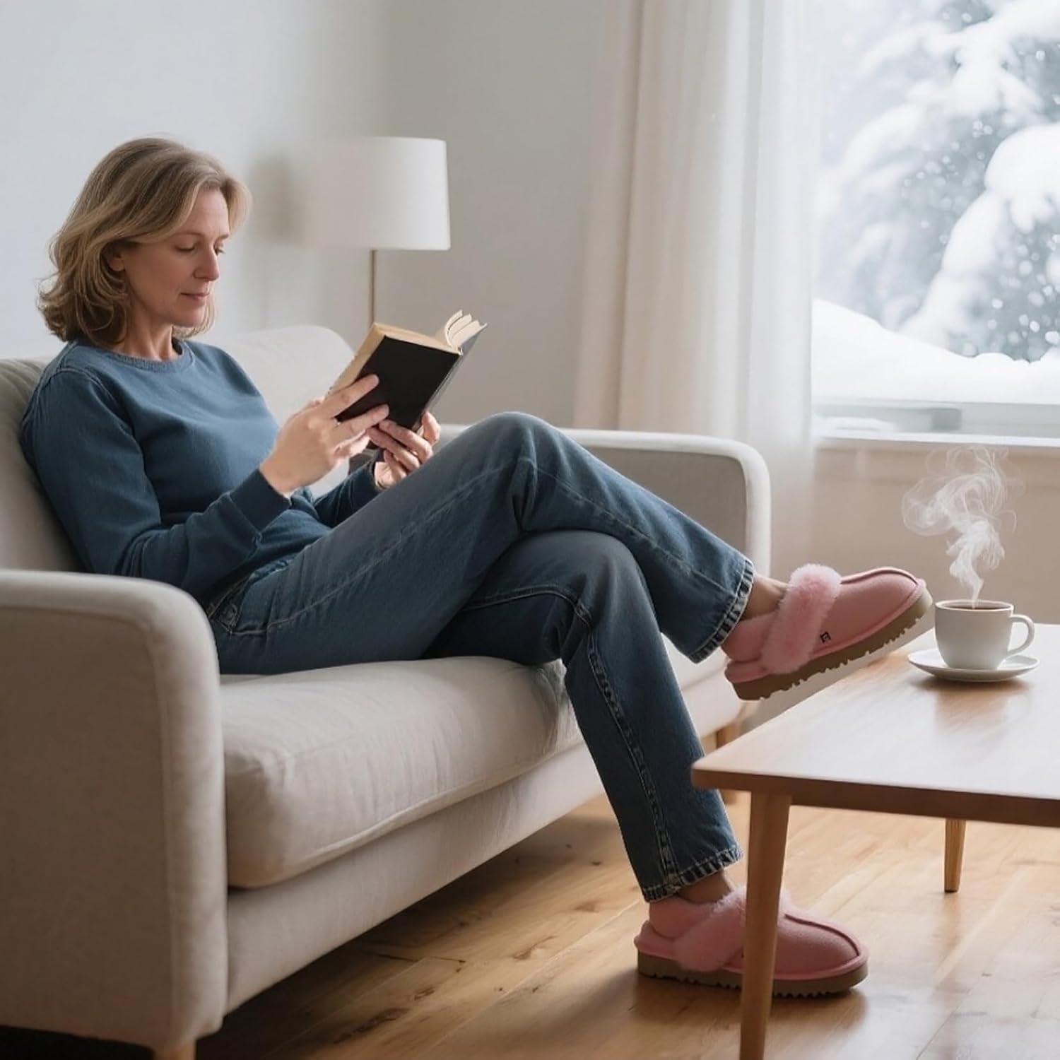 Merino Wool Slippers – Warm, Secure