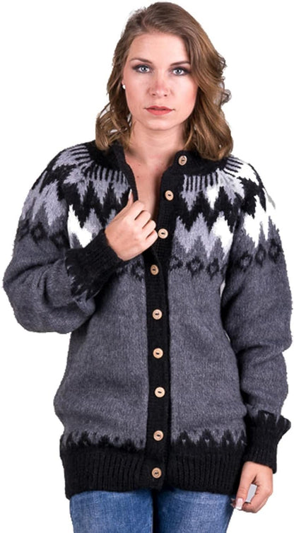 Alpaca Cardigan Sweater for Women