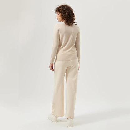 Cashmere Sweater – Cream White Classic