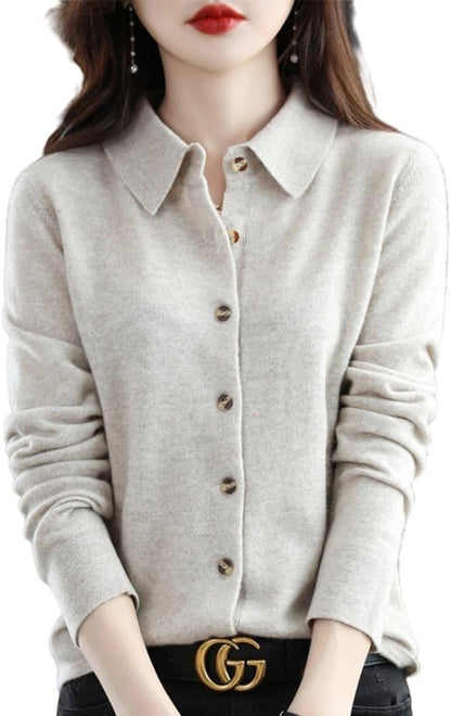 Merino Knitted Jacket – Relaxed Draped Style