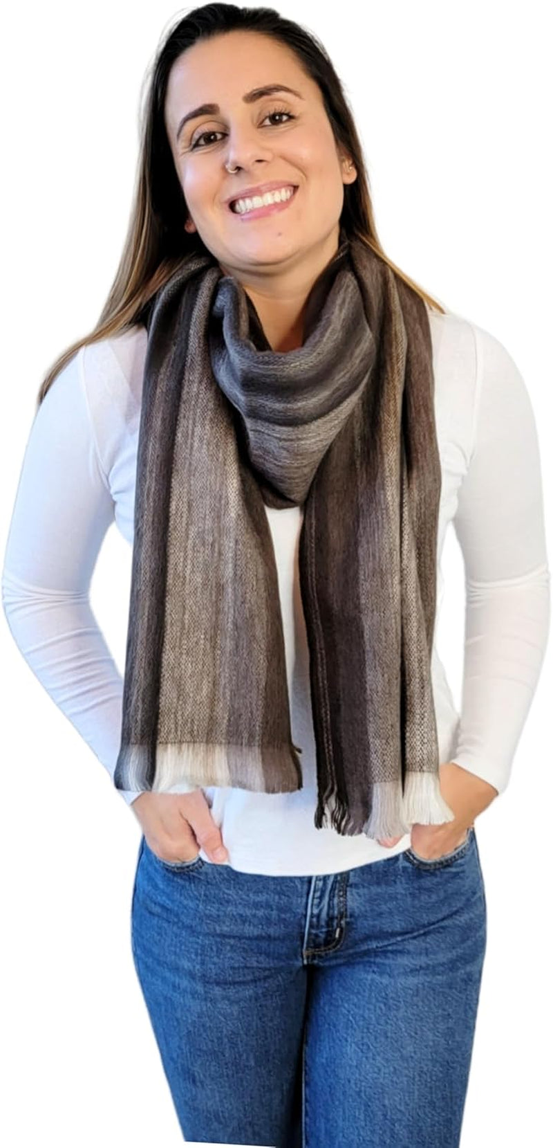 Alpaca Wool Scarf – Ecuadorian Handwoven