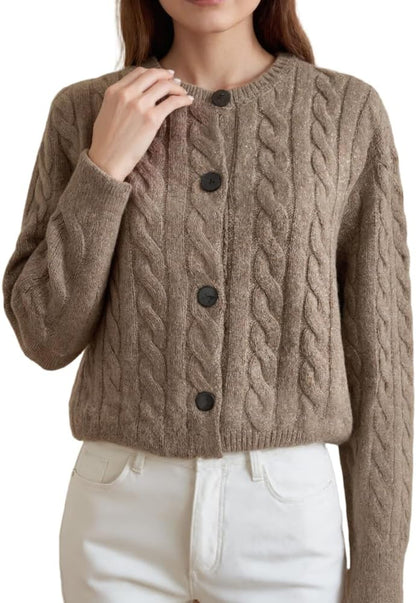 Merino Wool Knitted Jacket – Soft & Classic Knit