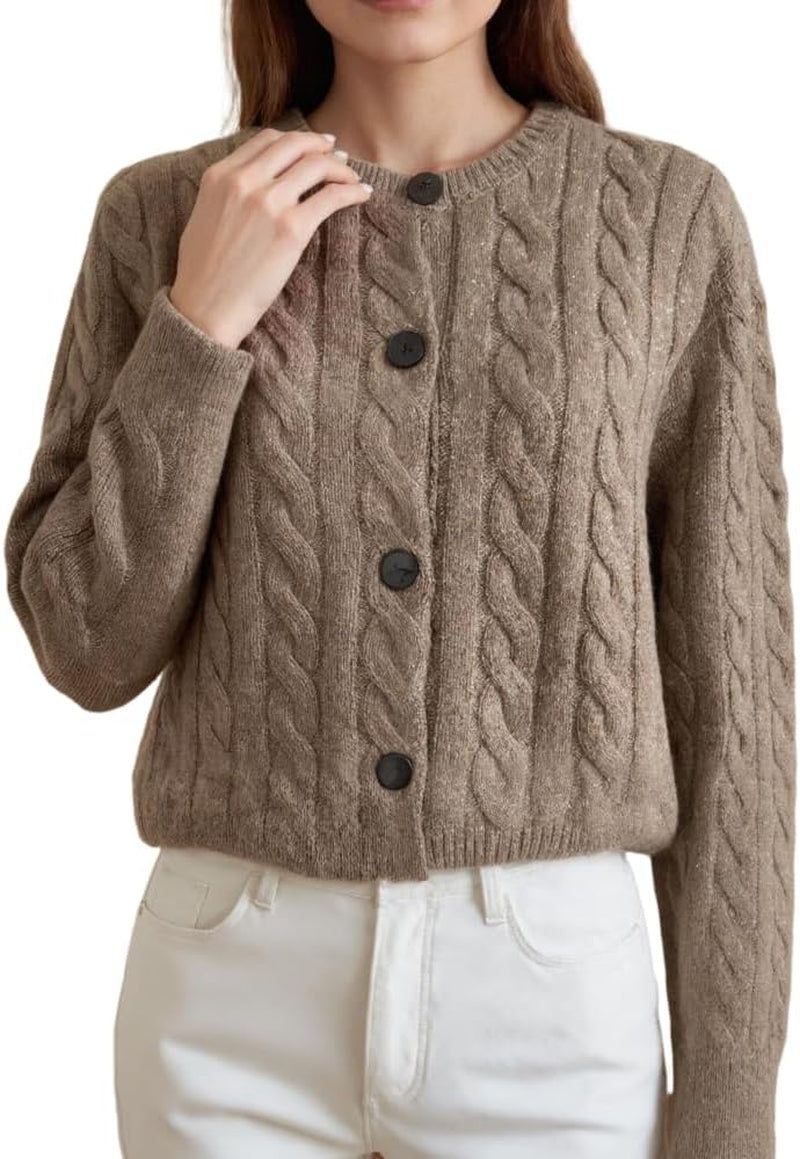 Merino Wool Knitted Jacket – Soft & Classic Knit