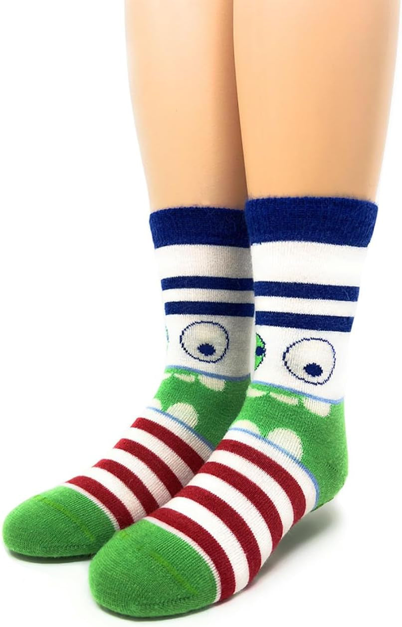 Monster Non-Skid Alpaca Socks – Cozy for Kids