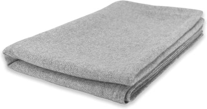 Cashmere Throw Blanket – Pouch Gray