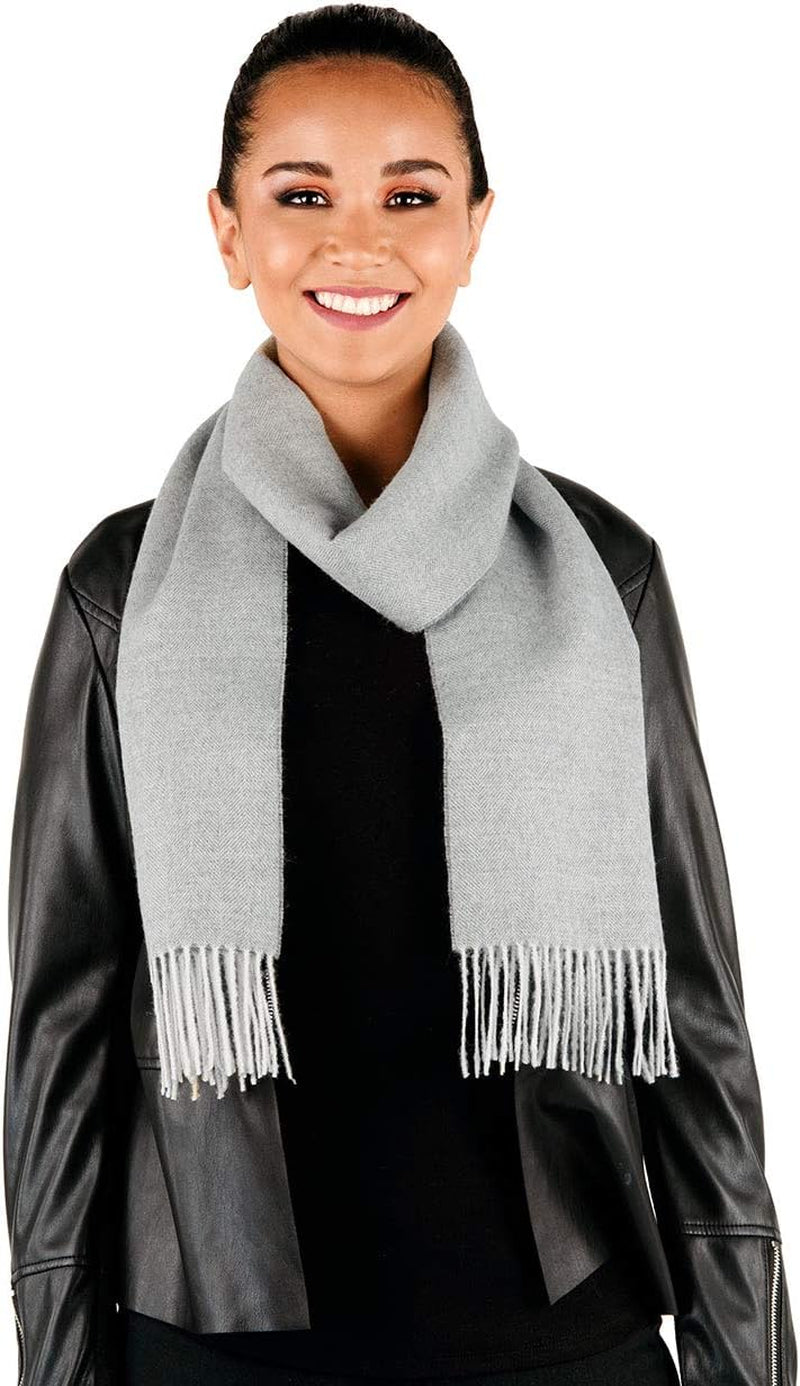 Herringbone Alpaca Scarf – Elegant Winter Wrap