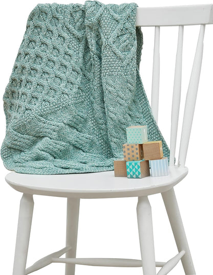 Merino Throw Blanket - Sea Foam Green