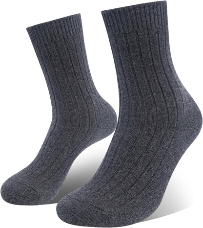 Cashmere Socks – Charcoal Elegance