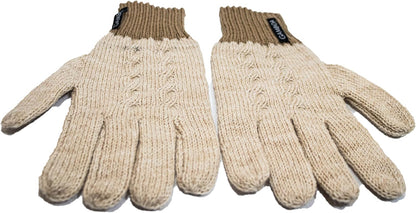 Alpaca Wool Gloves for Women Winter Knit Mittens for Womens