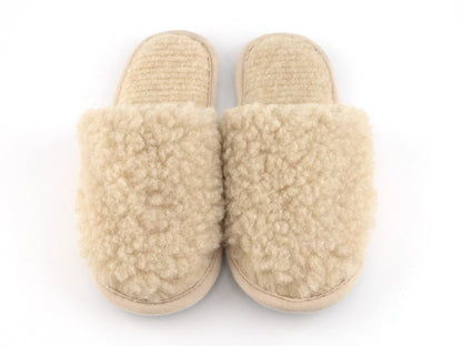 Merino Slippers – Beige Indoor Comfort