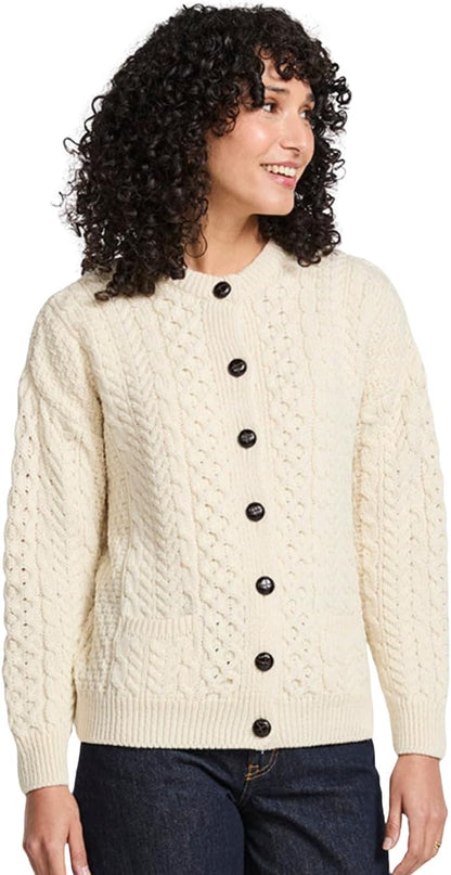 Merino Knitted Jacket – Beige
