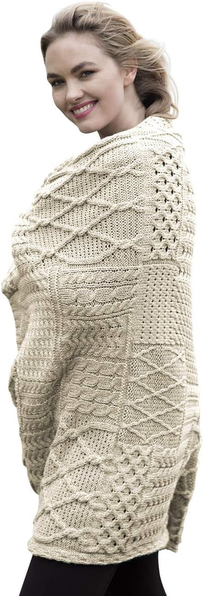 Merino Wool Throw Blanket - Patchwork 