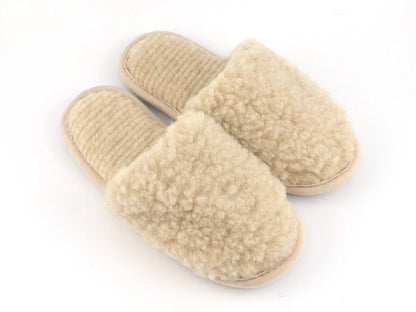 Merino Slippers – Beige Indoor Comfort