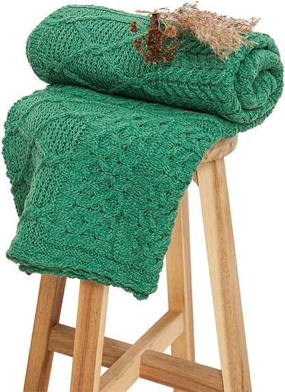 Merino Wool Throw Blanket - Patchwork 